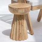 AUREVO WOODEN ROUND STOOL - Art and craft furniture 
