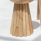 AUREVO WOODEN ROUND STOOL - Art and craft furniture 