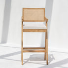 CANOVIA WOODEN CANE HIGH BAR CHAIR - Art and craft furniture 