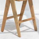 CANOVIA WOODEN CANE HIGH BAR CHAIR - Art and craft furniture 