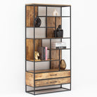 BERLIN LOFT WDN TWO DRAWER BOOKSHELF - Art and craft furniture 