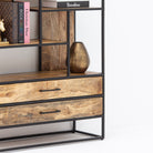 BERLIN LOFT WDN TWO DRAWER BOOKSHELF - Art and craft furniture 