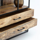 BERLIN LOFT WDN TWO DRAWER BOOKSHELF - Art and craft furniture 