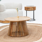 MONTERA WOODEN COFFEE TABLE SET OF TWO - Art and craft furniture 