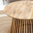 MONTERA WOODEN COFFEE TABLE SET OF TWO - Art and craft furniture 