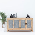 MAESTRO WOODEN CARVING SIDEBOARD - Art and craft furniture 