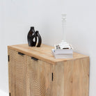 AURA CURVE MANGO WOOD SIDEBOARD - Art and craft furniture 