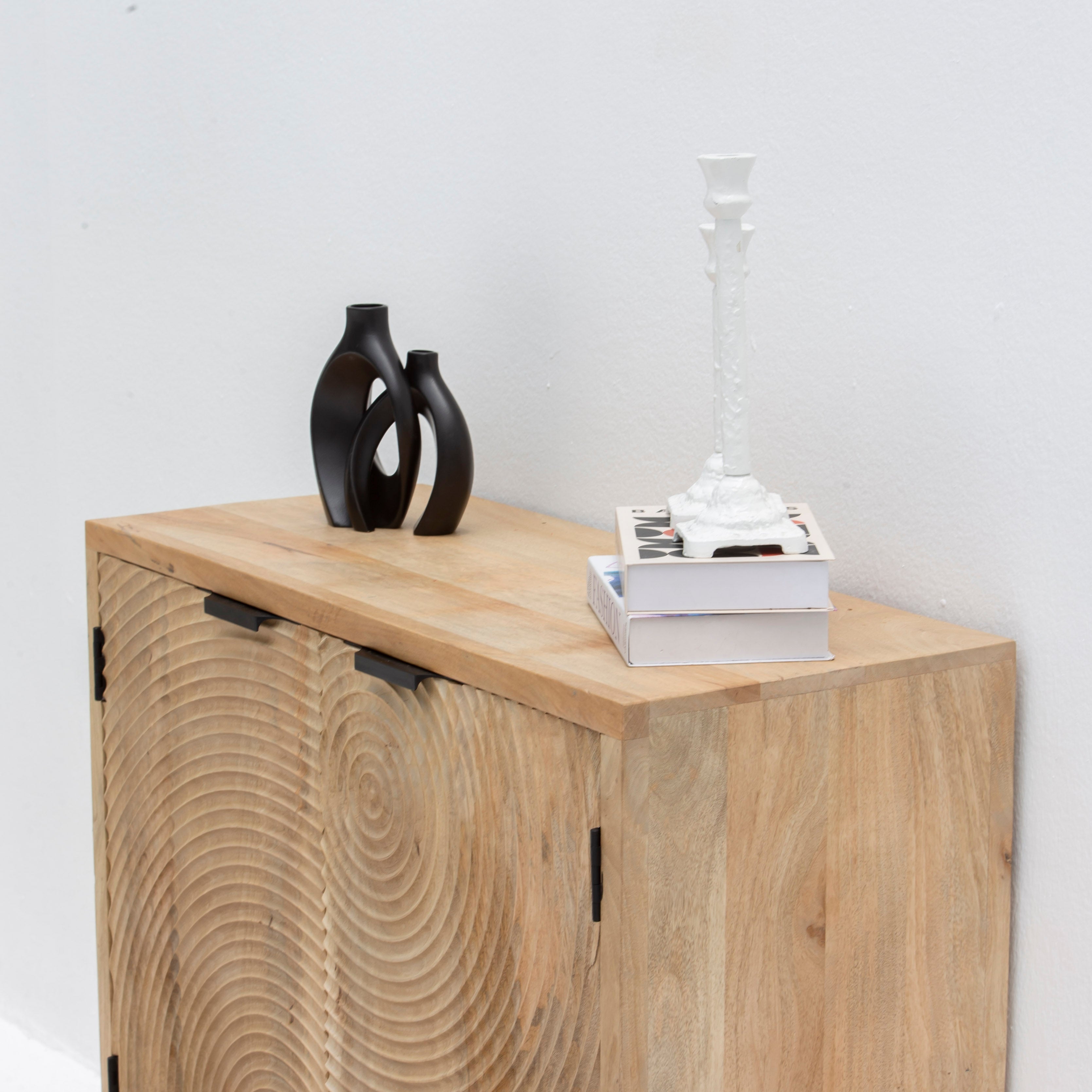 AURA CURVE MANGO WOOD SIDEBOARD - Art and craft furniture 