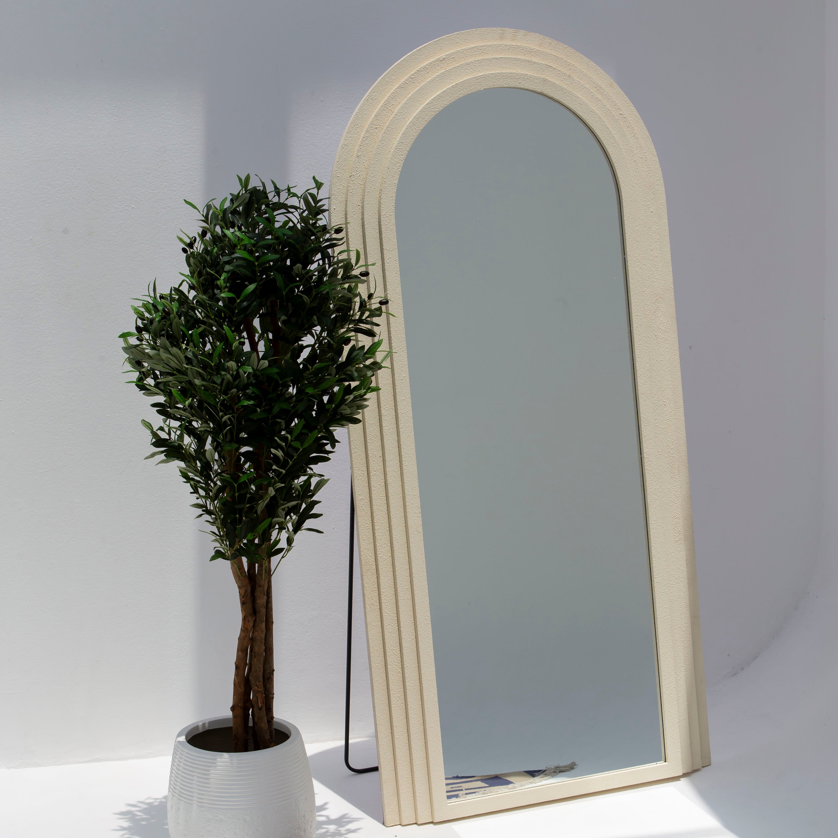 Aureline Lining White Mirror Frame - Art and craft furniture 