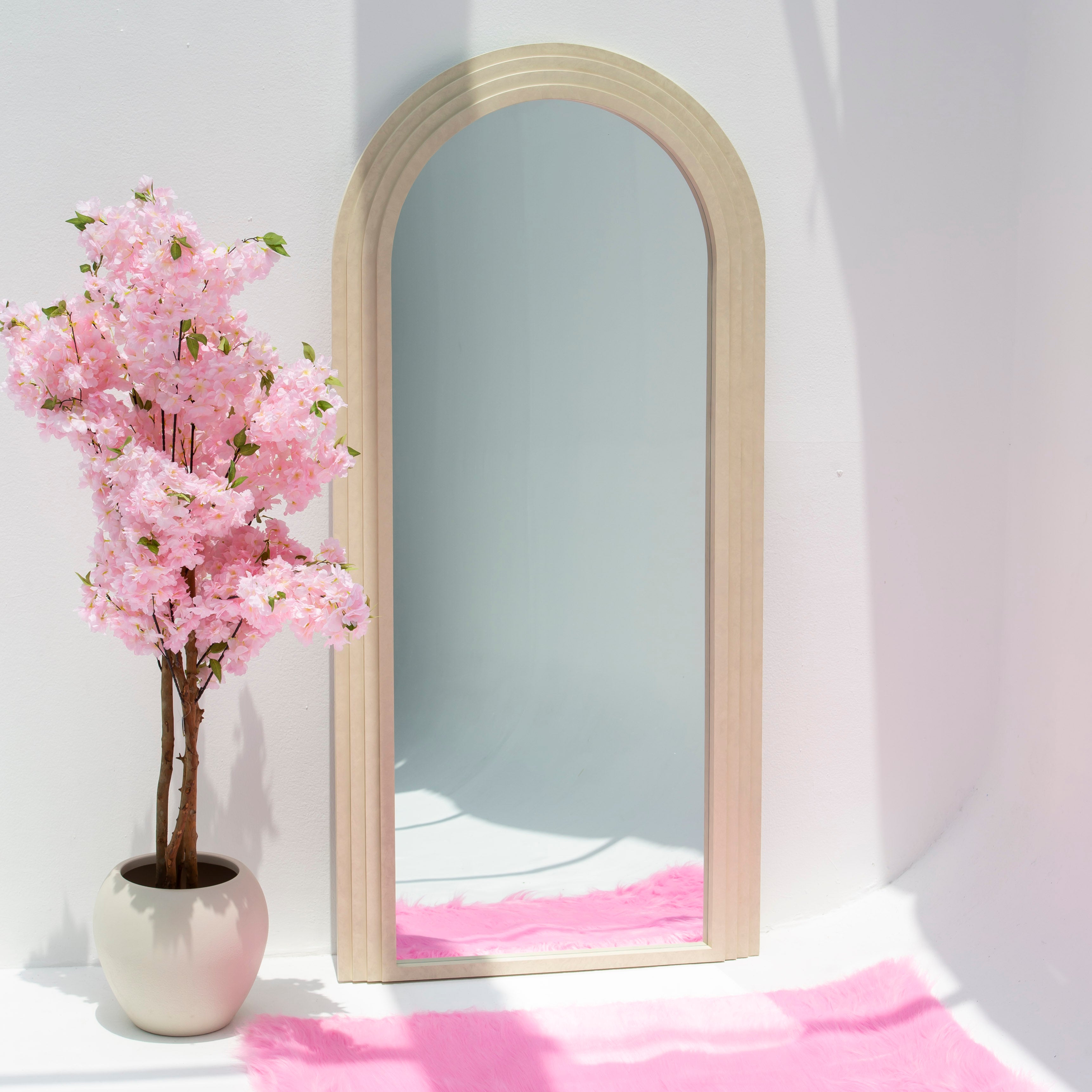 Nordline White Mirror Frame - Art and craft furniture 