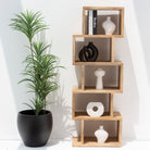 Luxe Stack Shelf Mango Wood Handmade - Art and craft furniture 