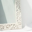 Hand carved Mango wood Mirror Frame - Art and craft furniture 