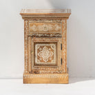 Hand painted Mango Wood Bed Side table - Art and craft furniture 