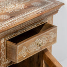 Hand painted Mango Wood Bed Side table - Art and craft furniture 