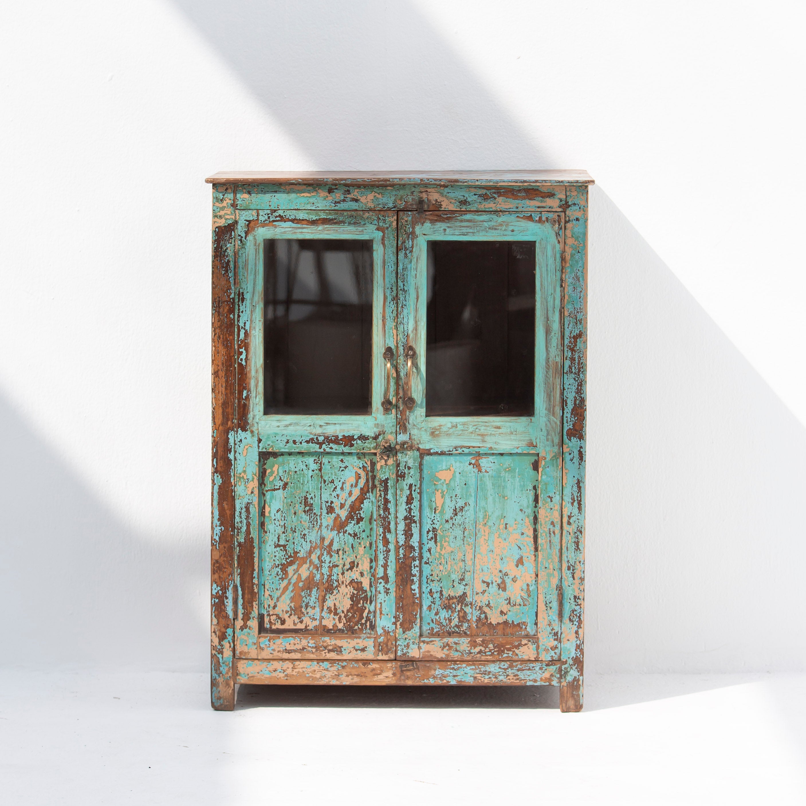 Antique Glass Door Mirror - Art and craft furniture 