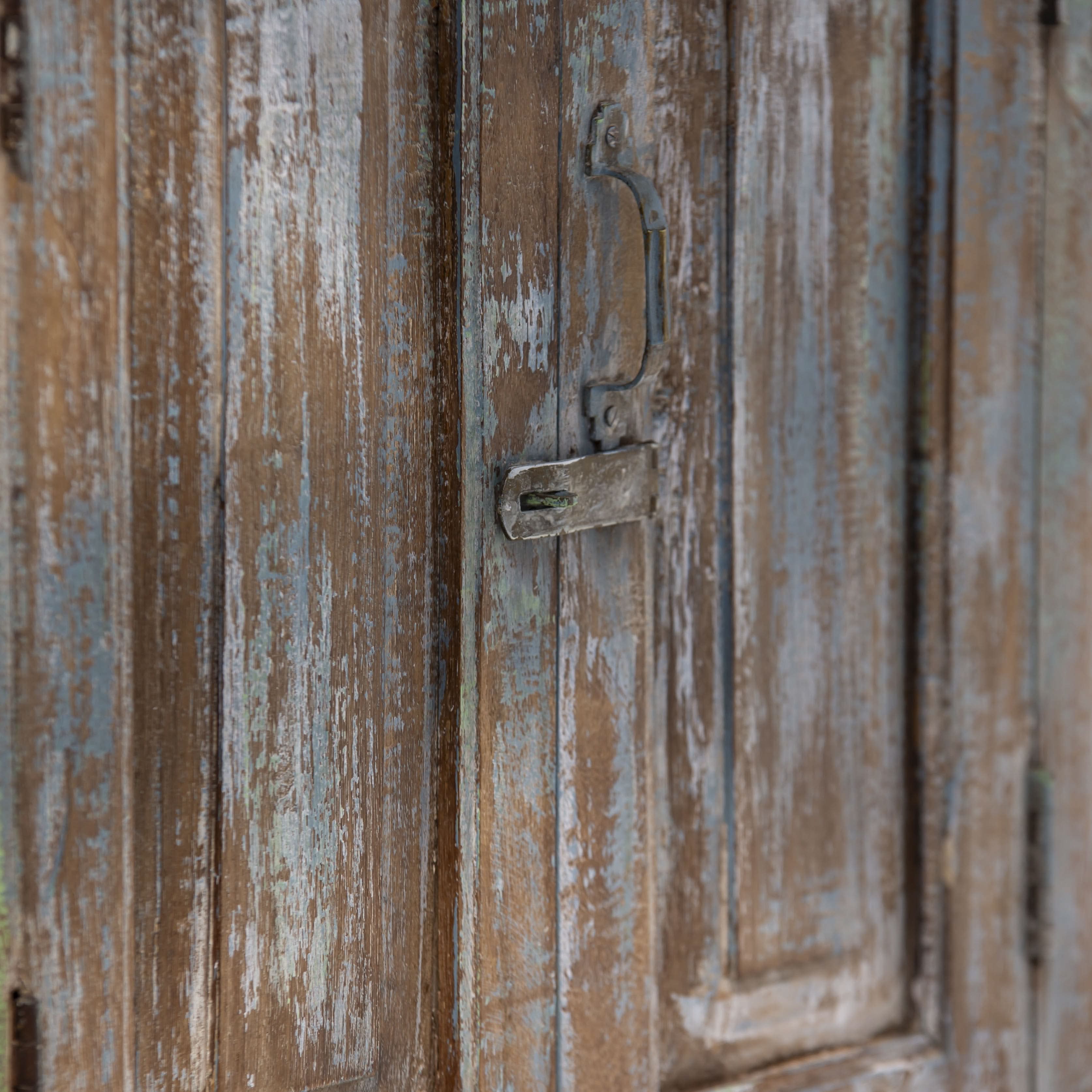 Antique Door Rustic Finish Cabinet - Art and craft furniture 