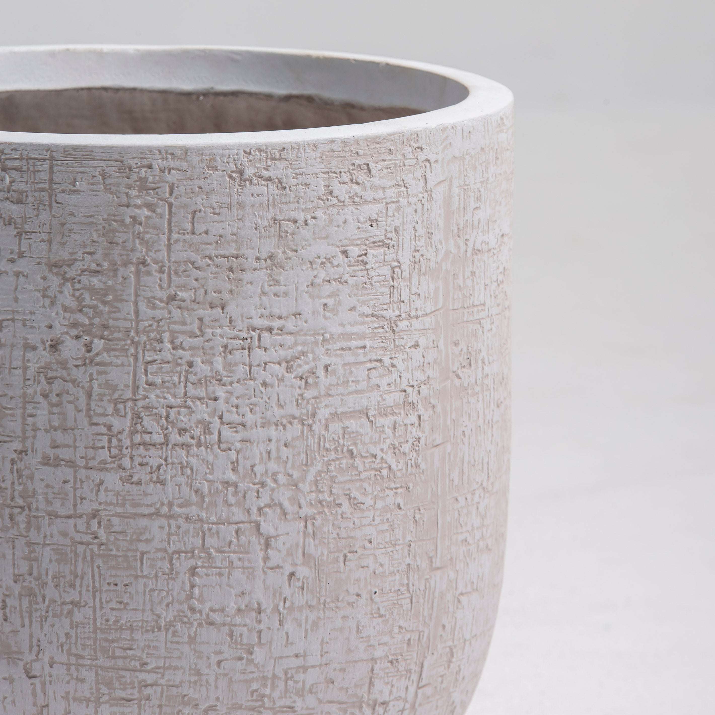 ORLIA WHITE PLANTER - Art and craft furniture 