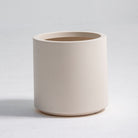 ORLIA WHITE CYLINDRICAL PLANTER - Art and craft furniture 