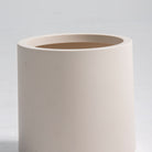 ORLIA WHITE CYLINDRICAL PLANTER - Art and craft furniture 