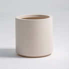 ORLIA WHITE CYLINDRICAL PLANTER - Art and craft furniture 