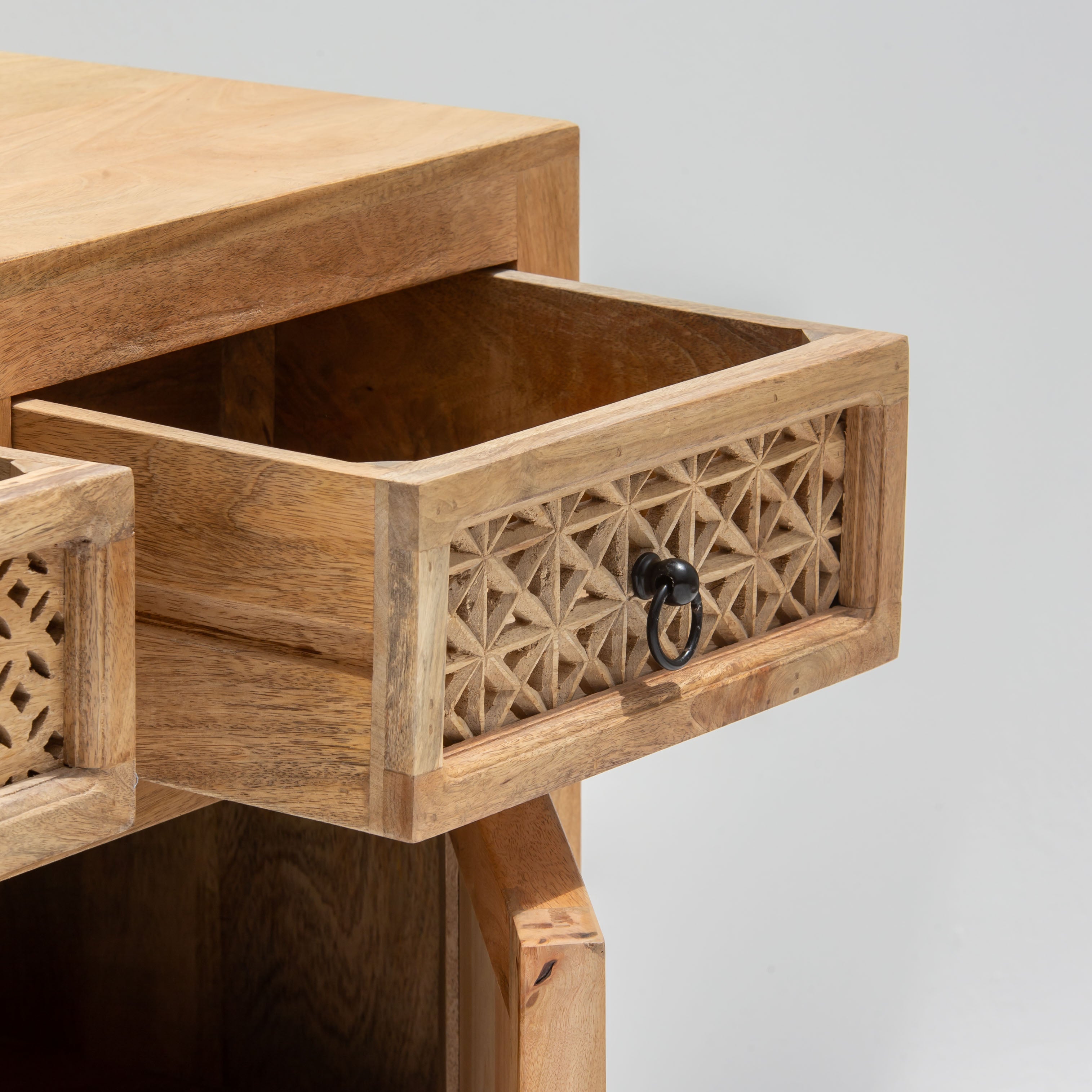 SIERRA WOODEN TWO DRAWER TWO DOOR SIDEBOARD