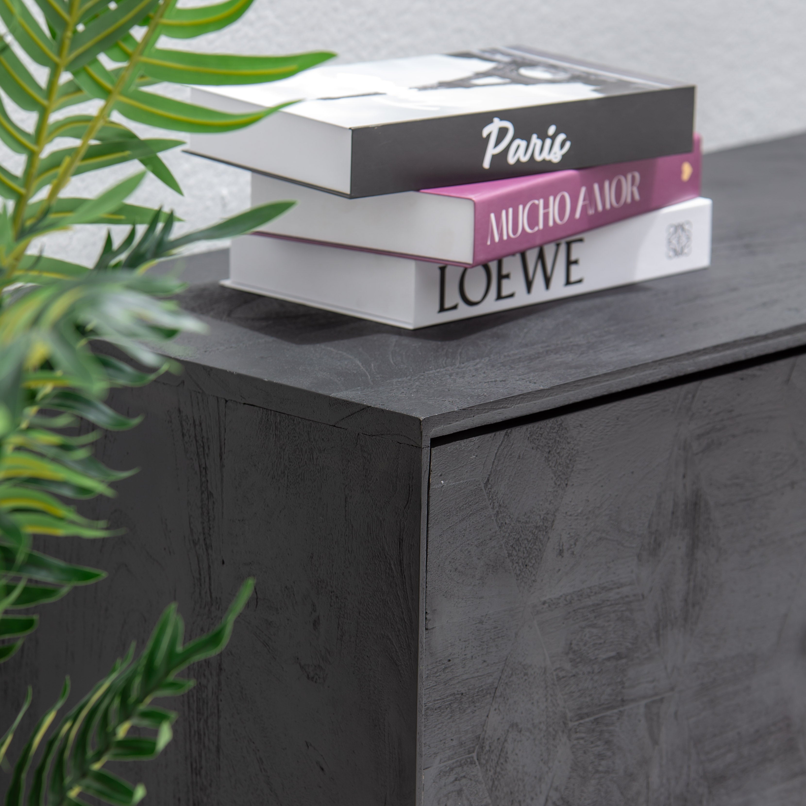 BARMER WOODEN THREE DOOR SIDEBOARD