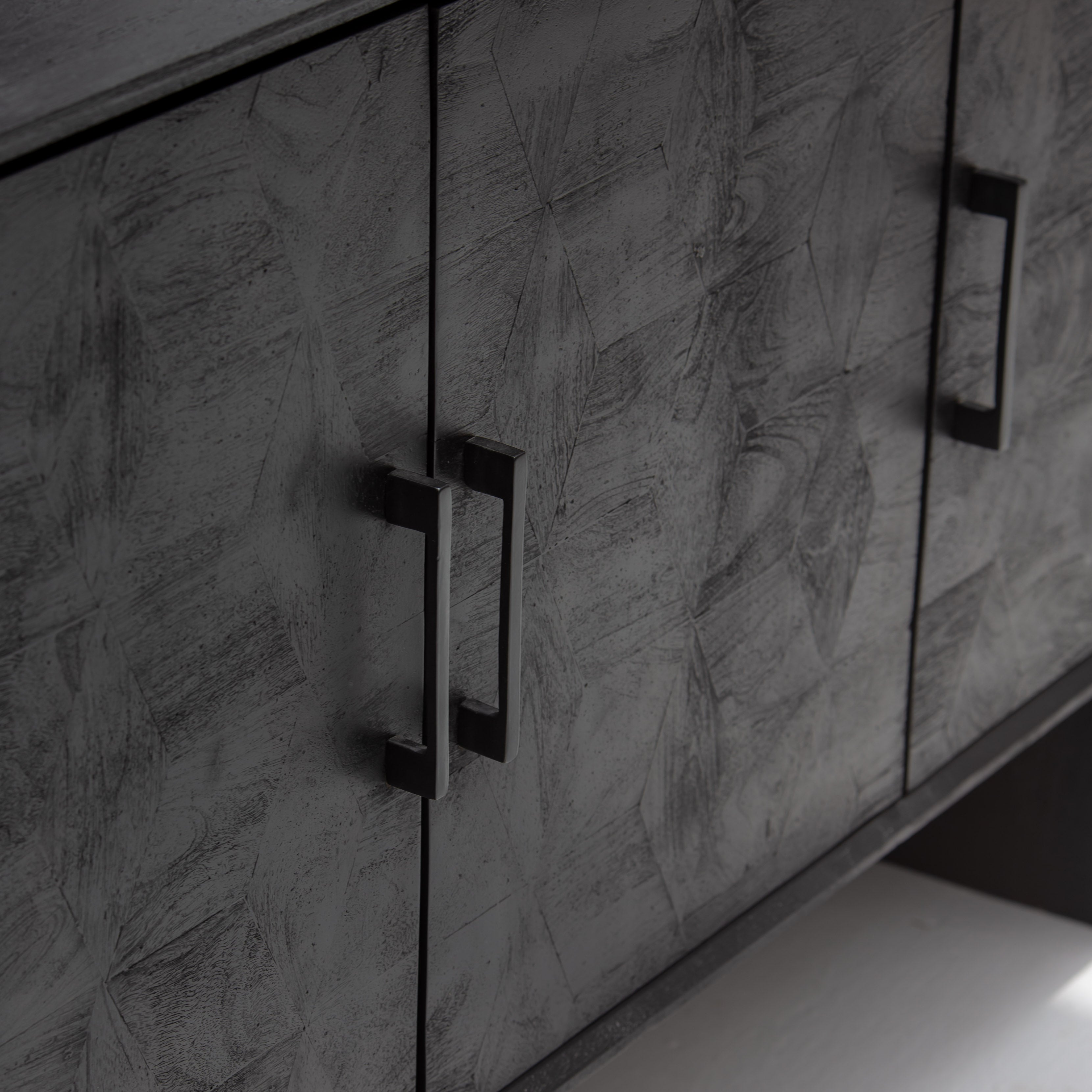 BARMER WOODEN THREE DOOR SIDEBOARD