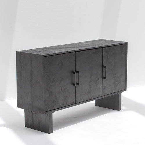 BARMER WOODEN THREE DOOR SIDEBOARD