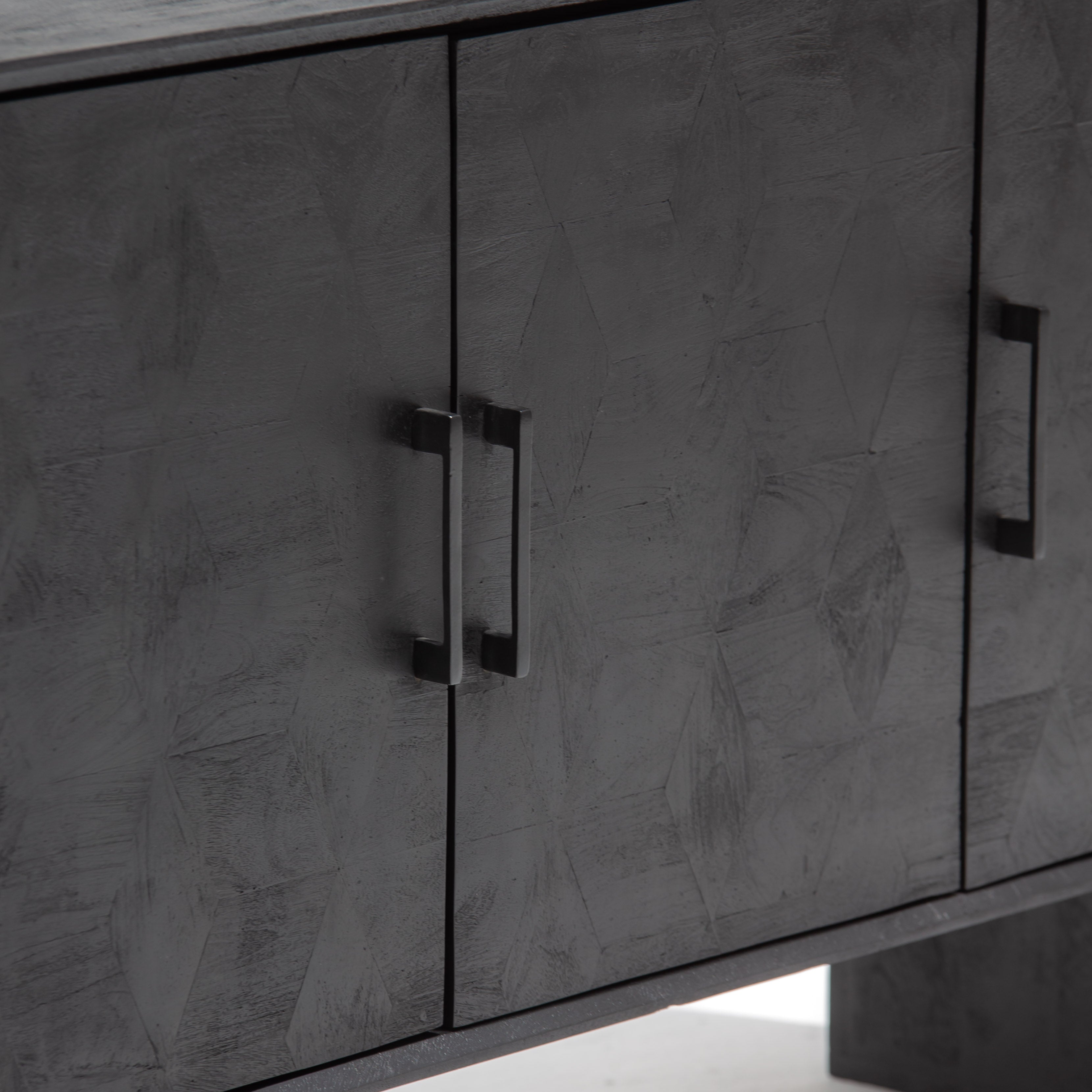 BARMER WOODEN THREE DOOR SIDEBOARD