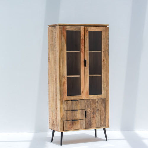 FLUTELINE WOODEN CABINET