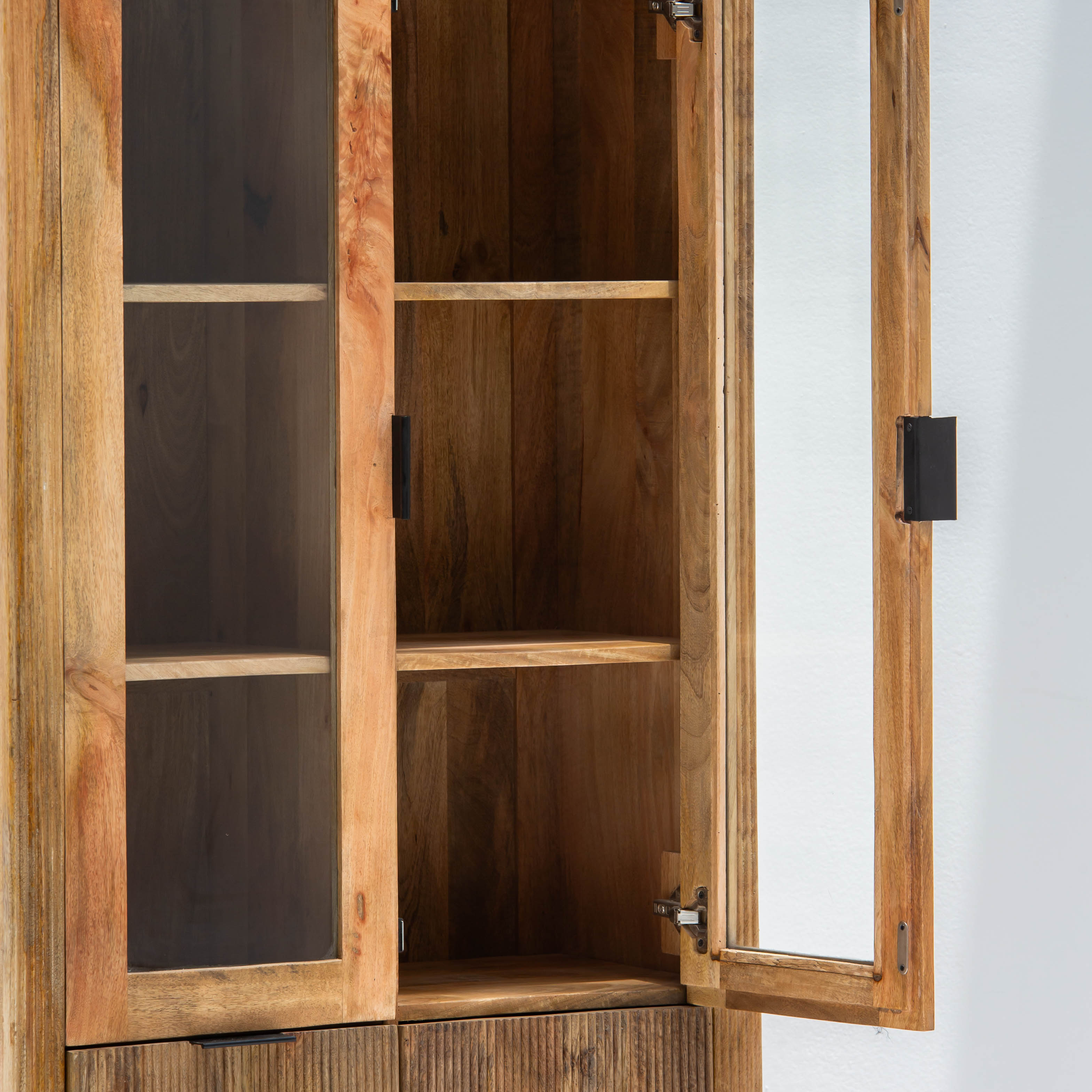 FLUTELINE WOODEN CABINET