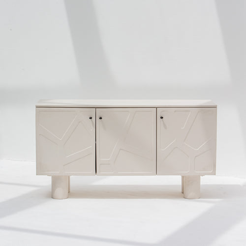 DANISH WOODEN THREE DOOR SIDEBOARD