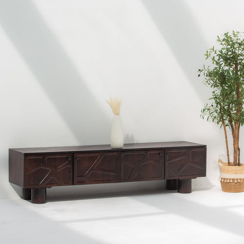 DANISH FOUR DOOR TV CONSOLE