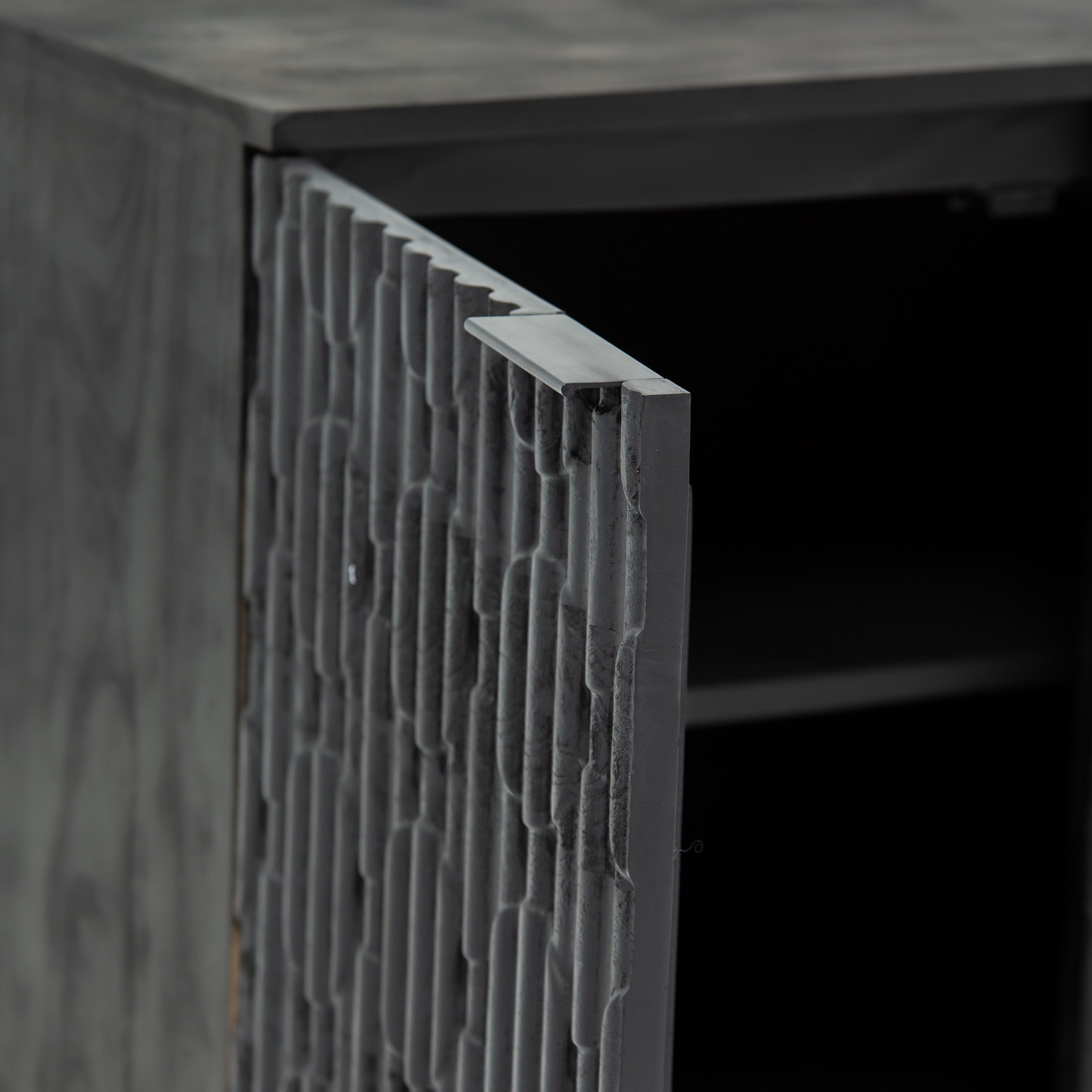 BLACK GALAXY THREE DRAWER THREE DOOR SIDEBOARD