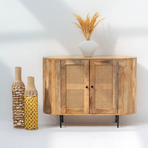 WINDSOR CANE DOOR SIDE BOARD