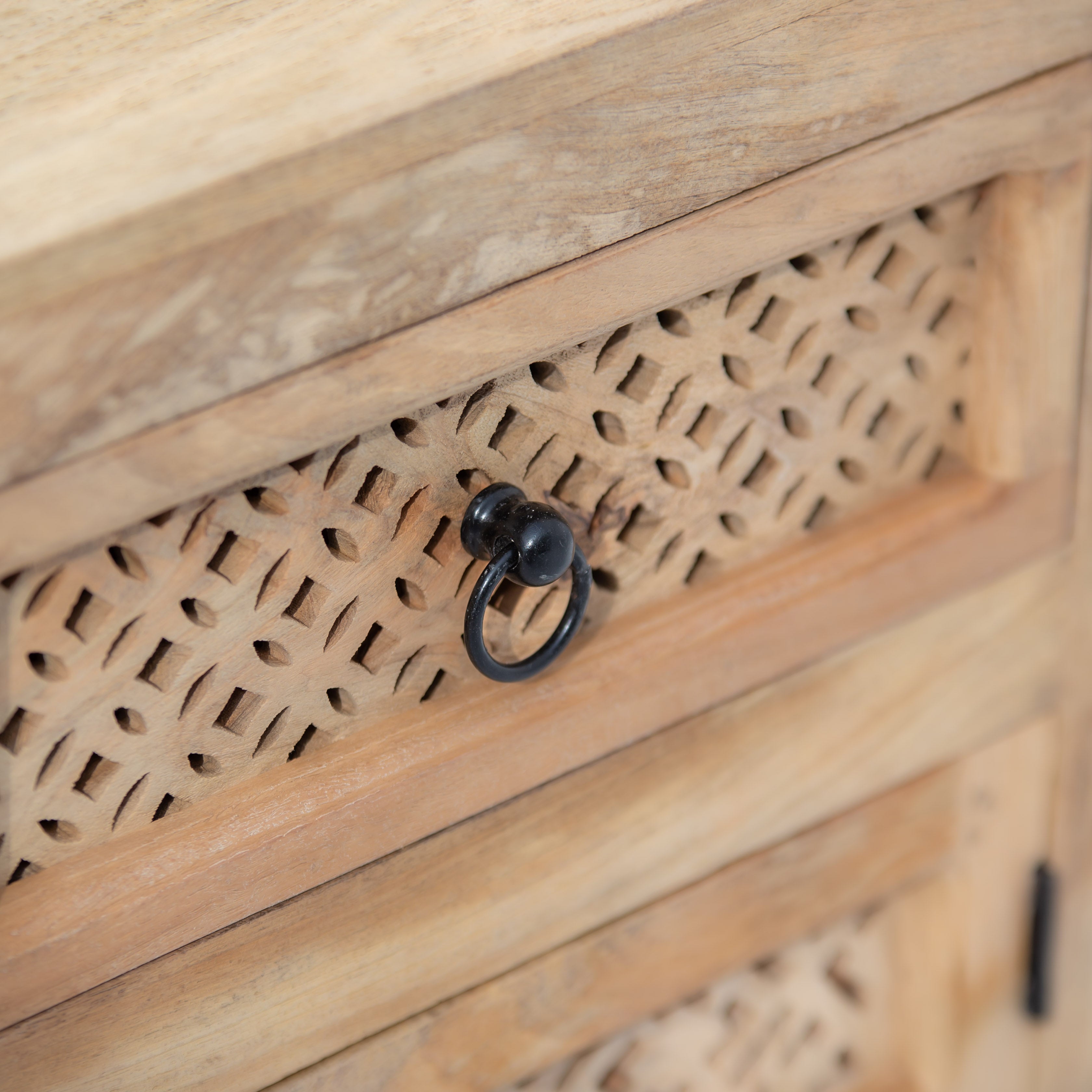 SIERRA WOODEN  ONE DRAWER ONE DOOR NIGHTSTAND TABLE