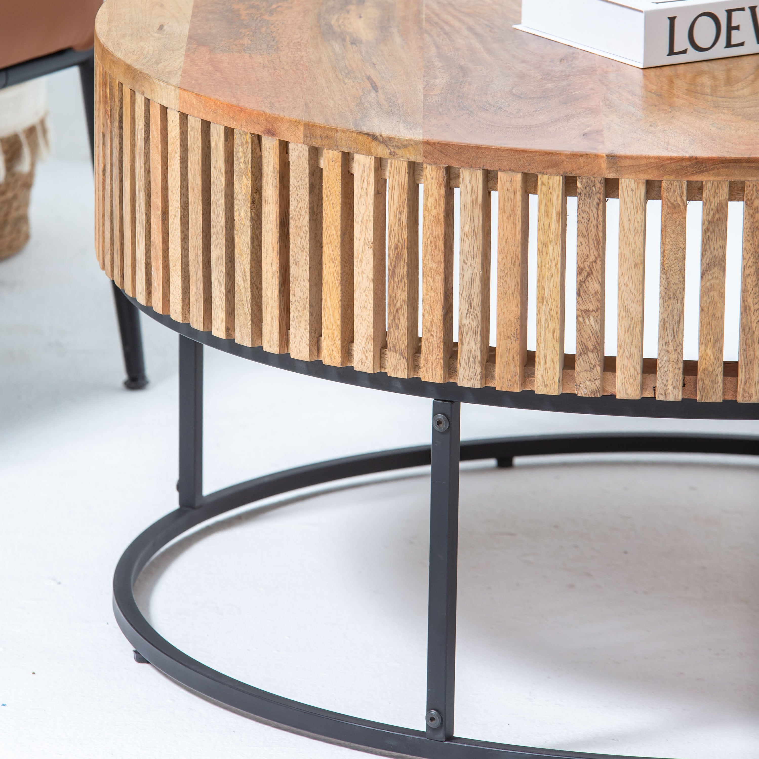 MONTERA WOODEN ROUND COFFEE TABLE