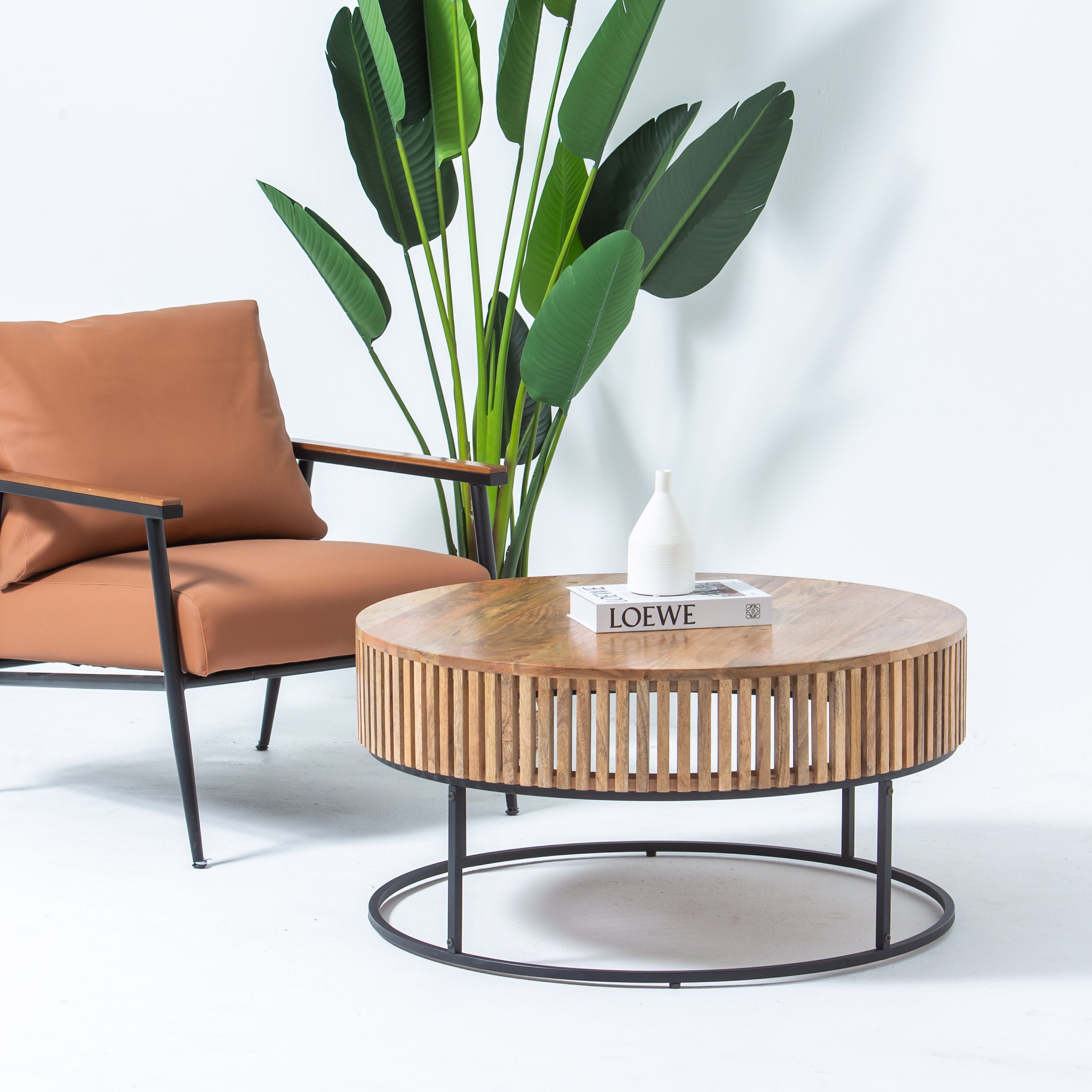 MONTERA WOODEN ROUND COFFEE TABLE