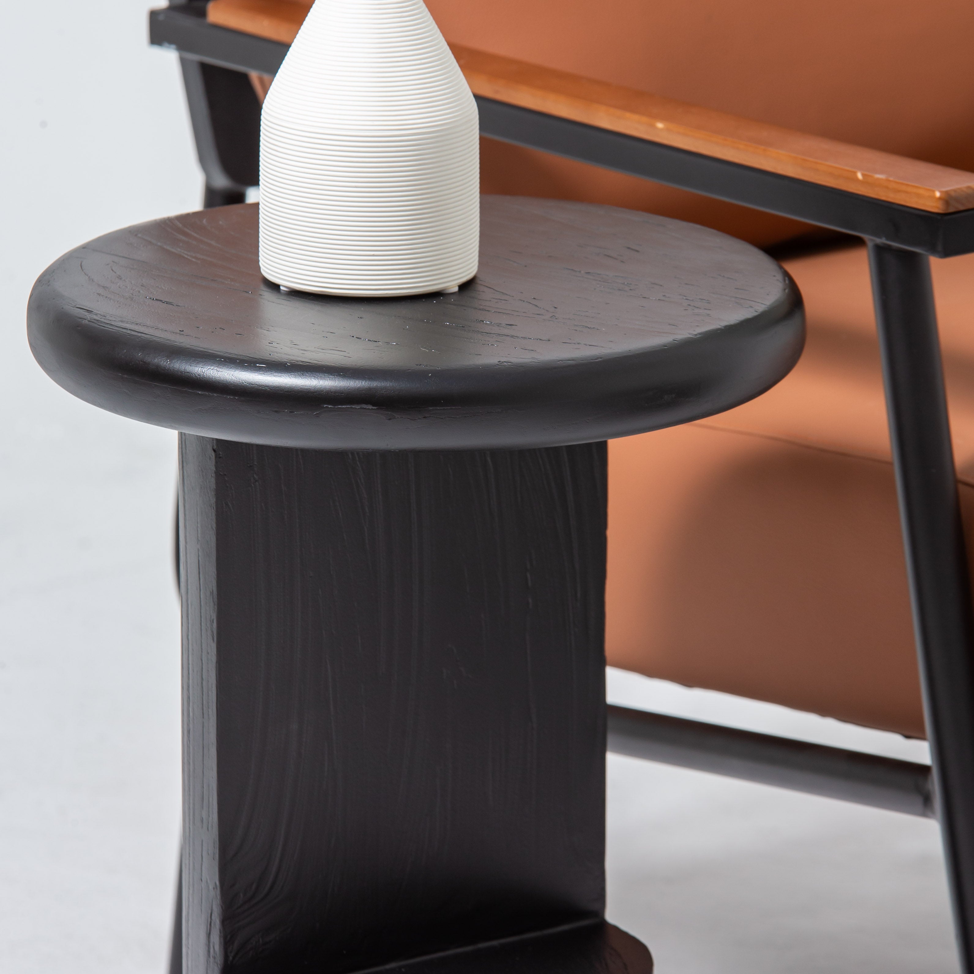 DANISH BLACK SIDE TABLE