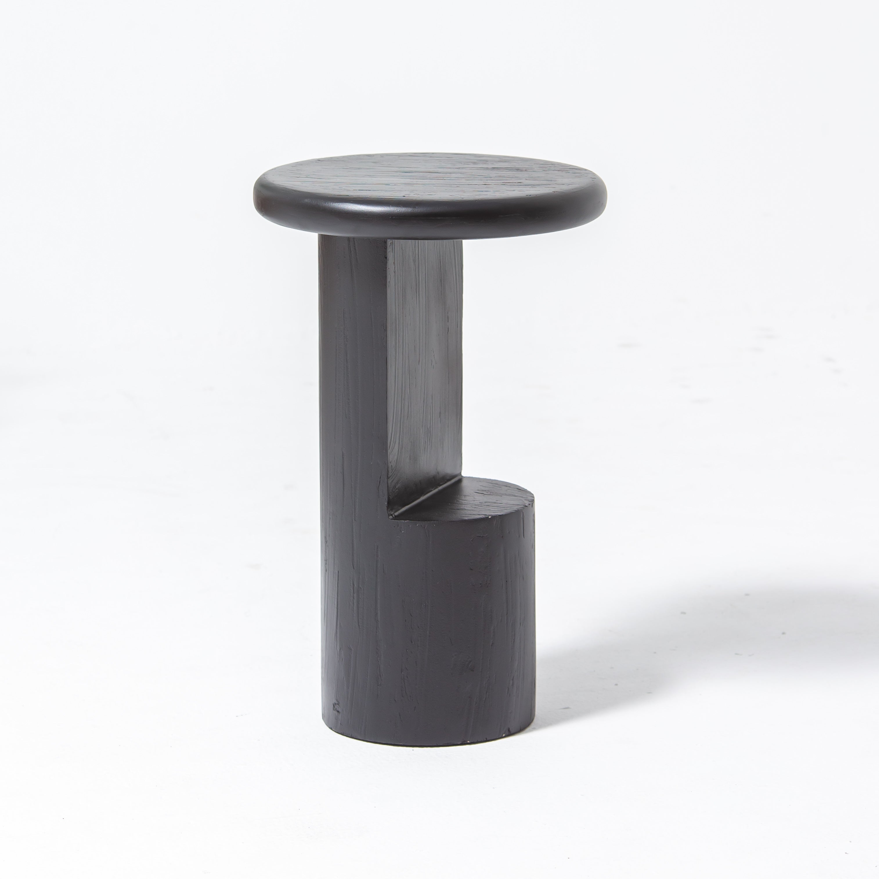 DANISH BLACK SIDE TABLE