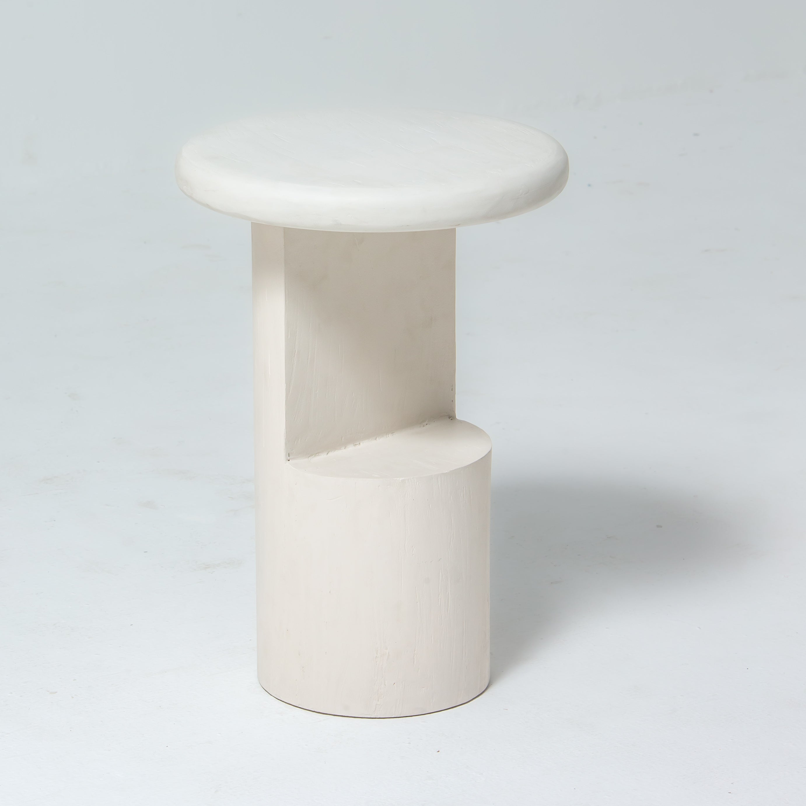 DANISH WHITE WOODEN SIDETABLE