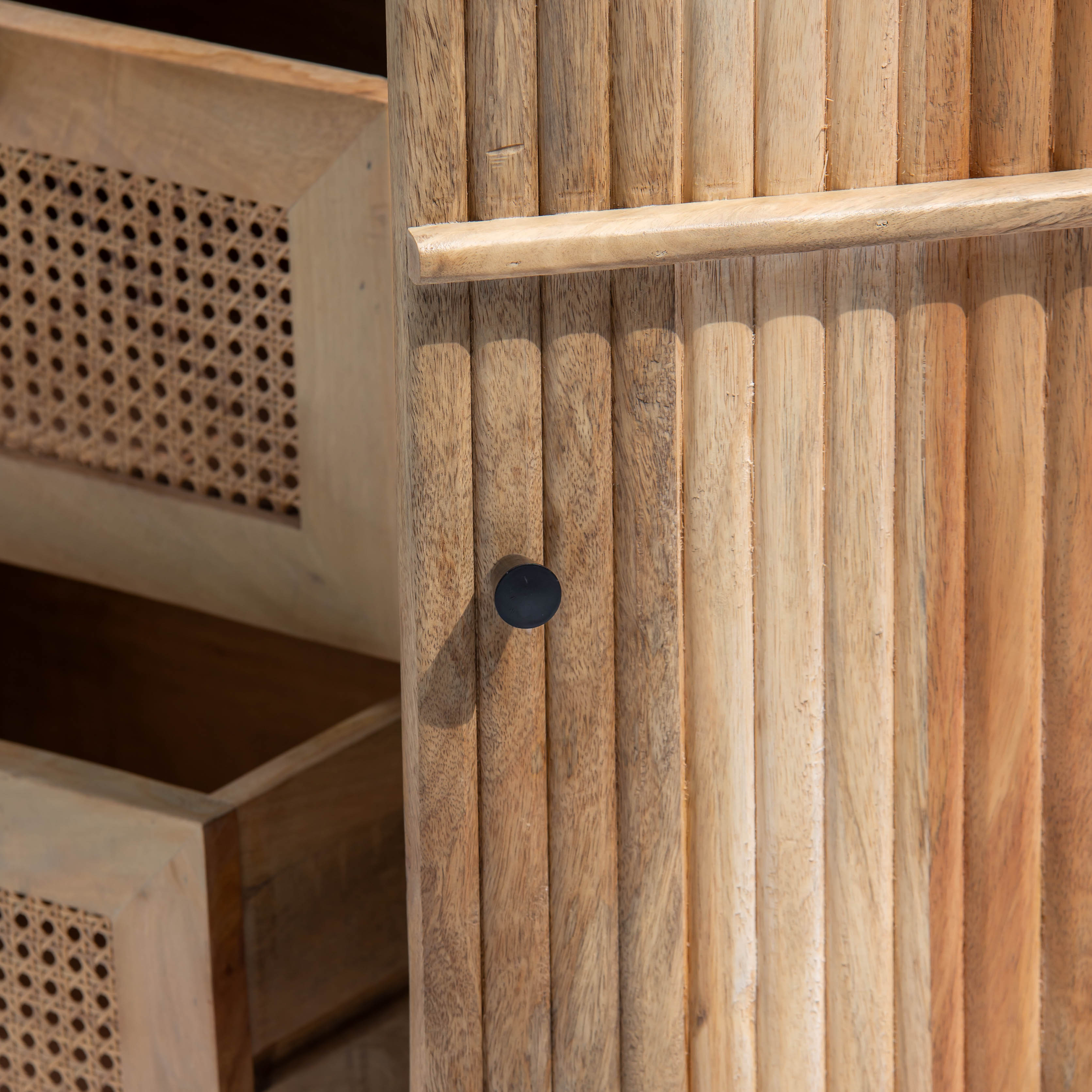 LUWIN LINING THREE CANE FTD DRAWER TWO WDN DOOR SIDEBOARD