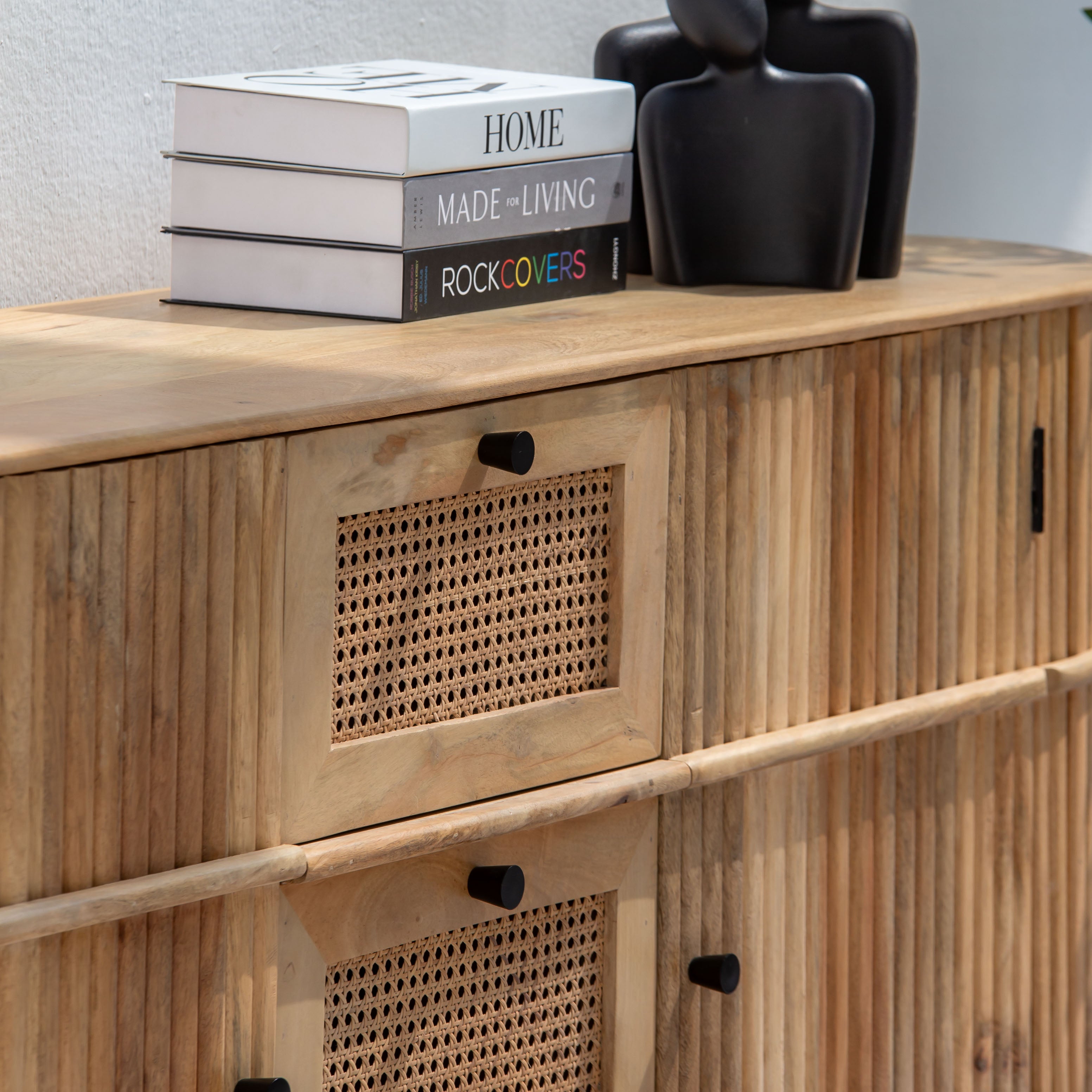 LUWIN LINING THREE CANE FTD DRAWER TWO WDN DOOR SIDEBOARD