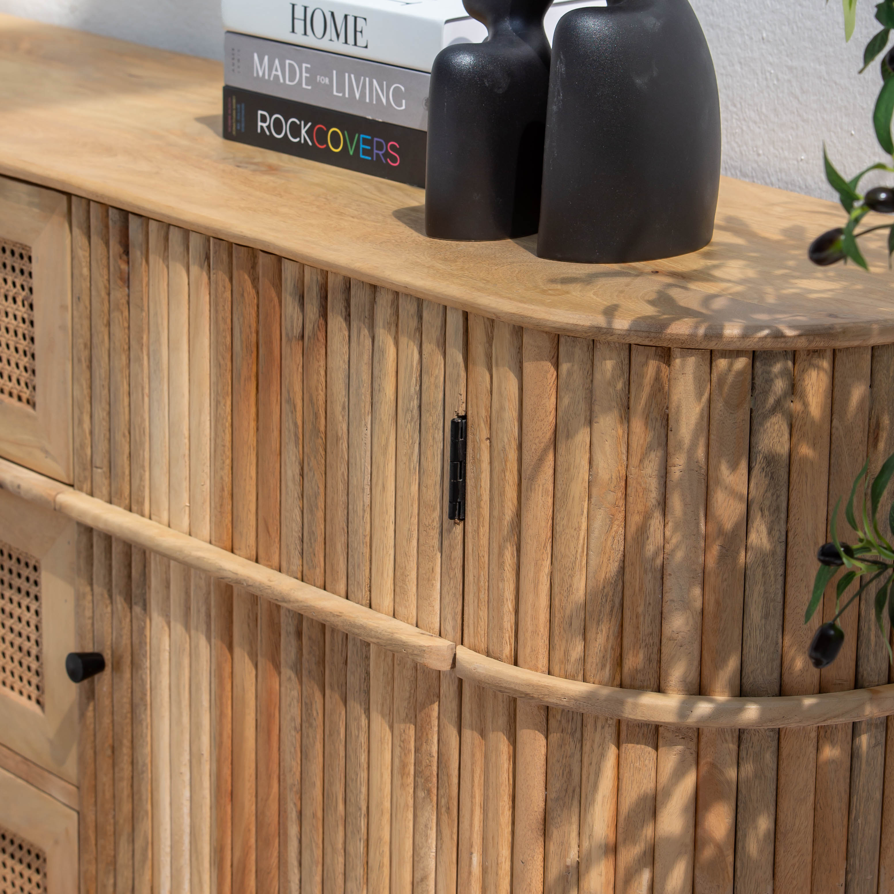 LUWIN LINING THREE CANE FTD DRAWER TWO WDN DOOR SIDEBOARD