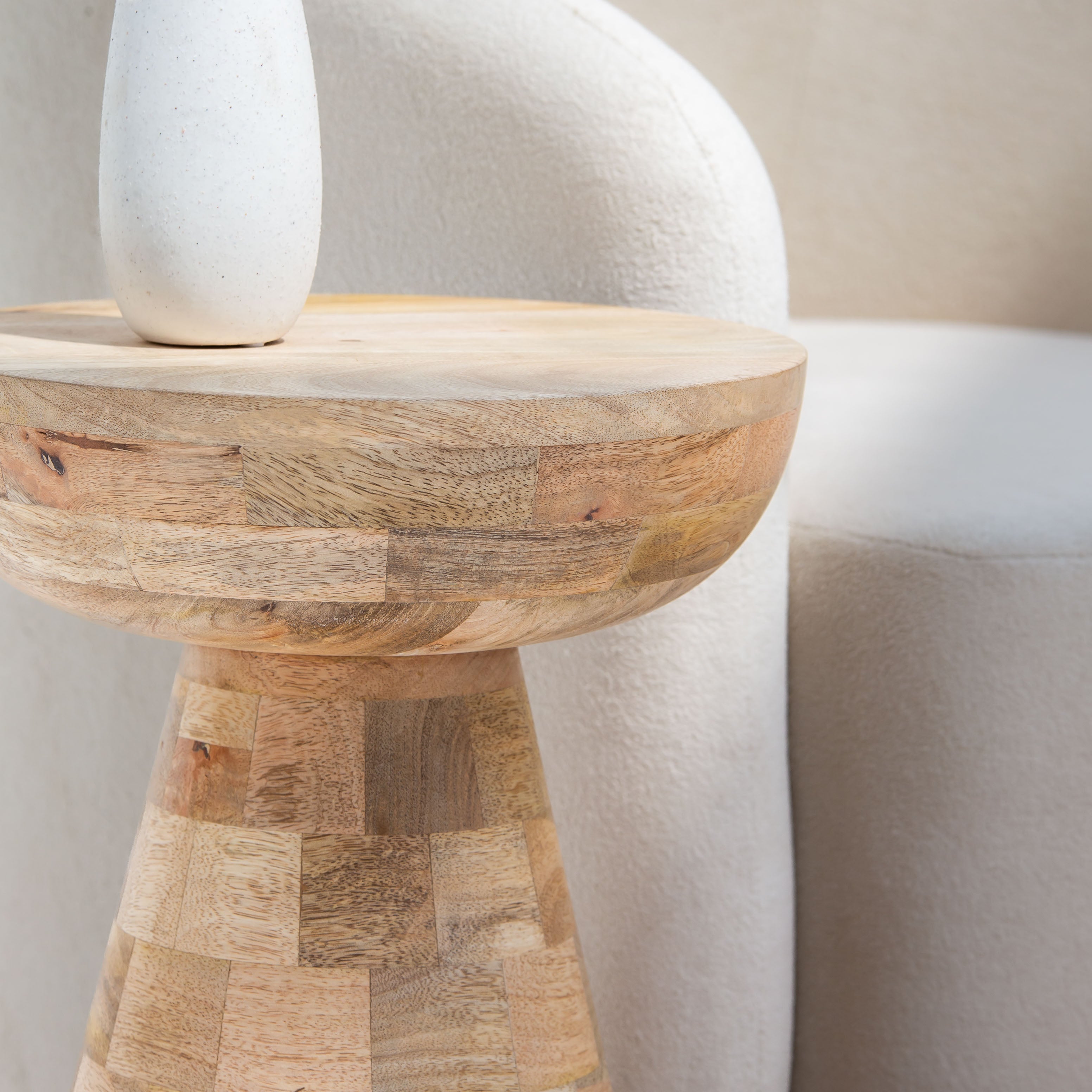 AUREVO WOODEN SIDE TABLE