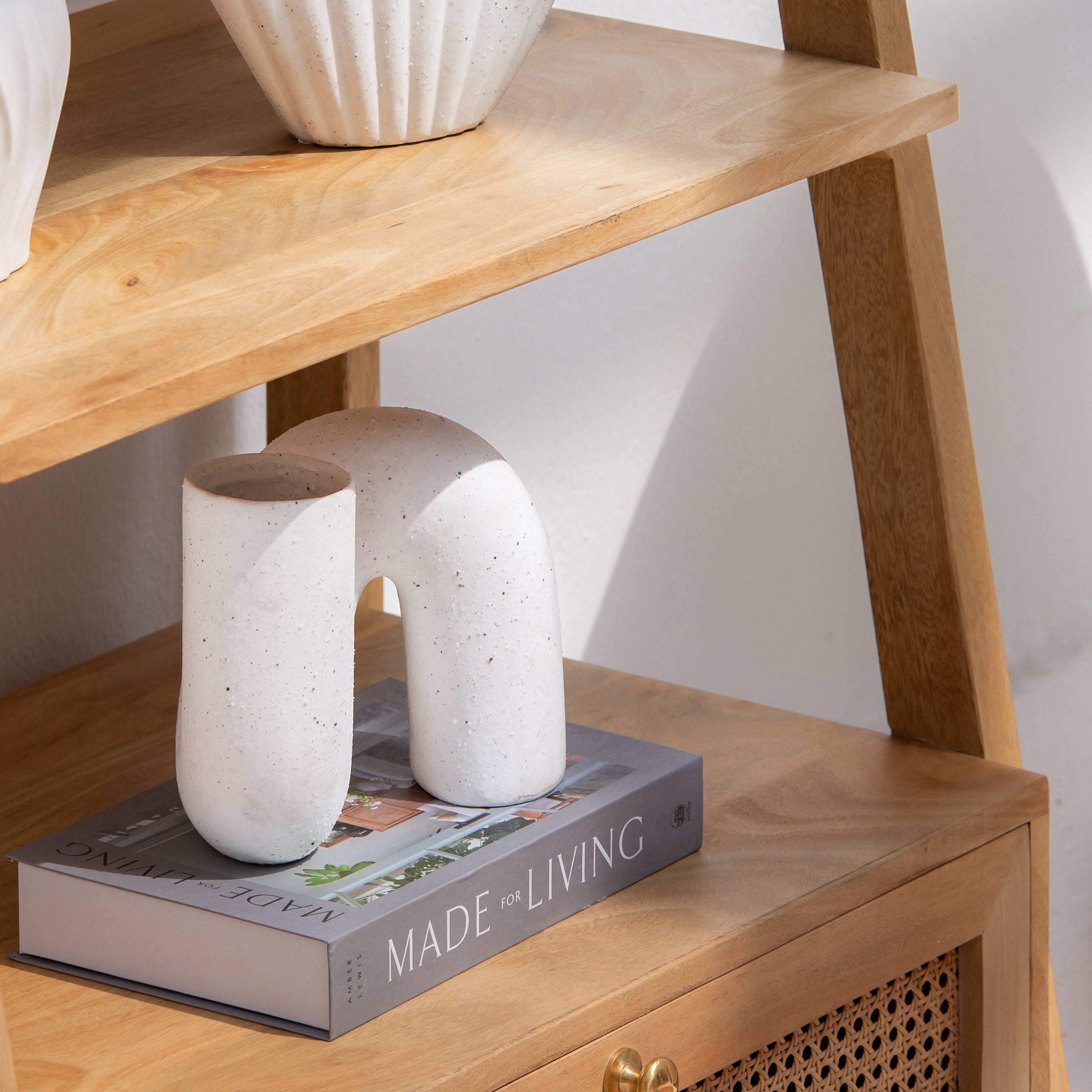 CANOVIA CANE WITH ONE DRAWER BOOKSELF