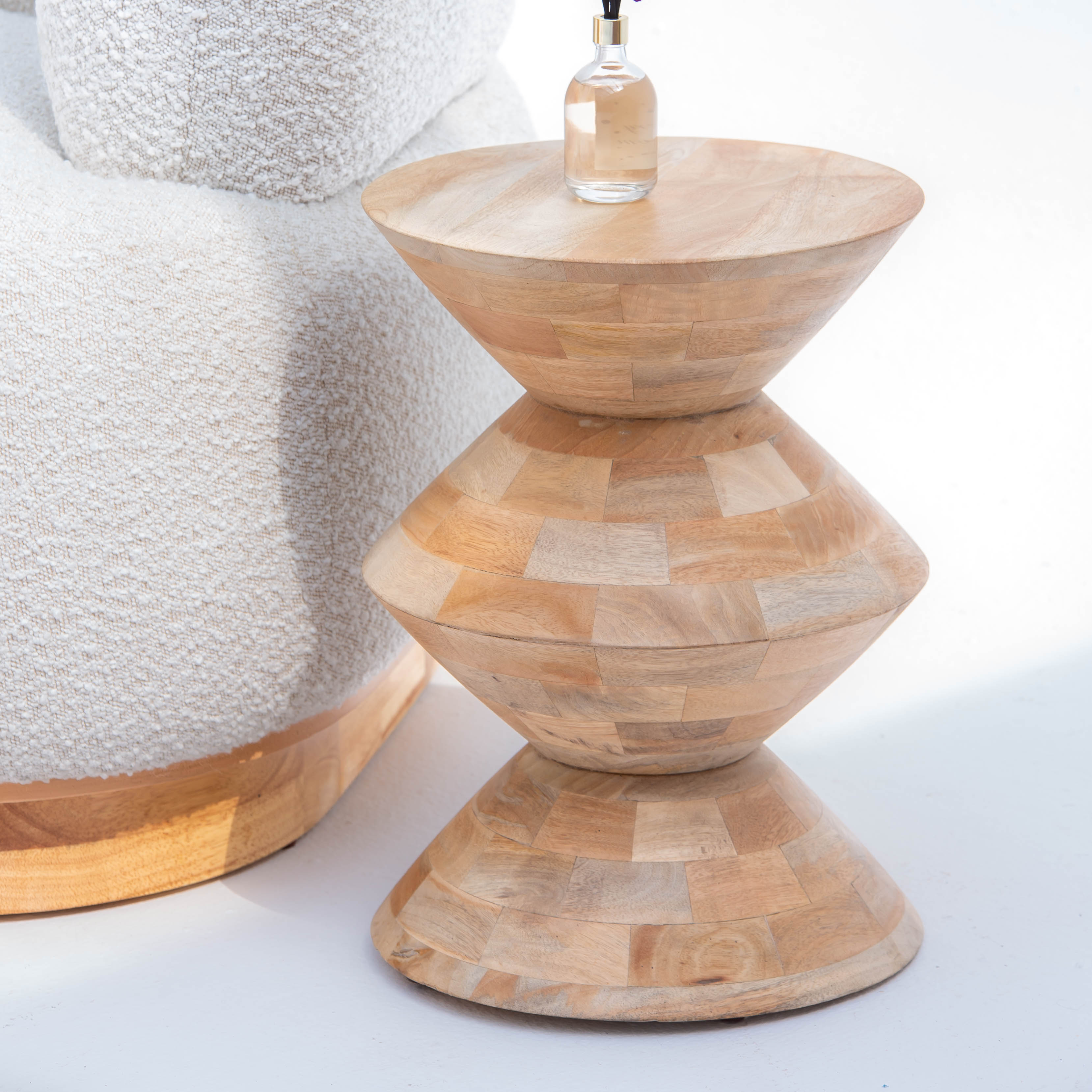 AUREVO WOODEN SIDE TABLE