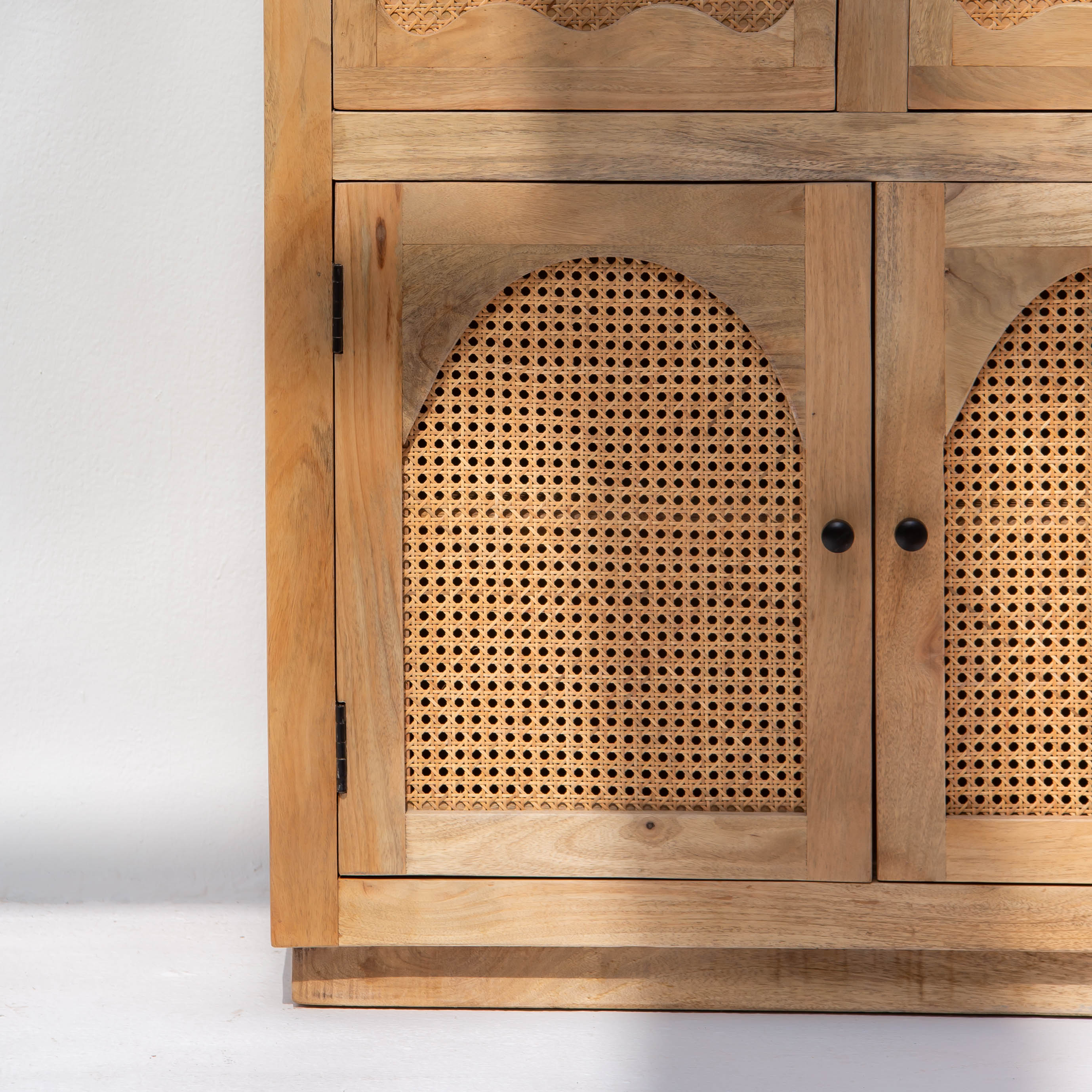 CANOVIA CANE KITCHEN CABINET