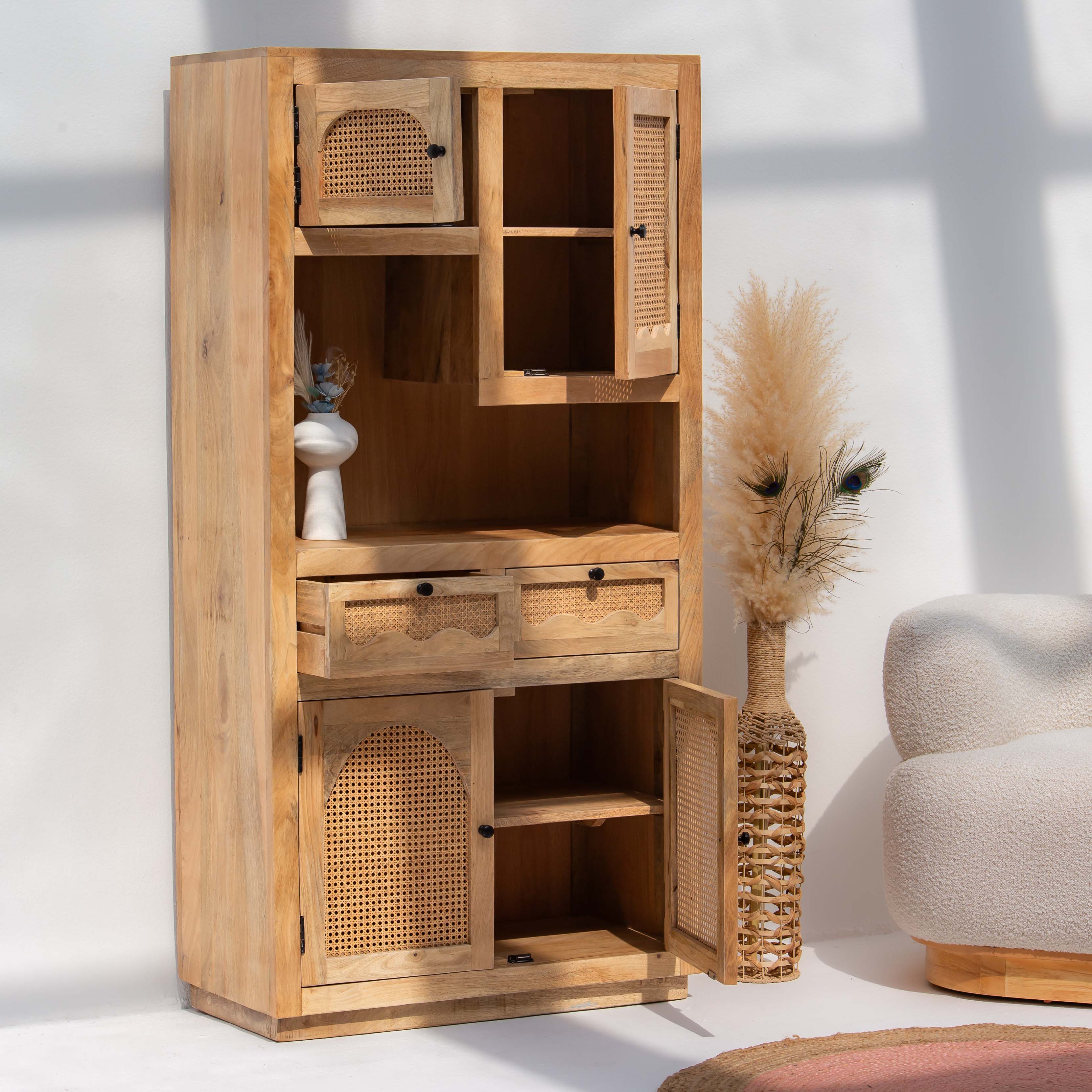 CANOVIA CANE KITCHEN CABINET