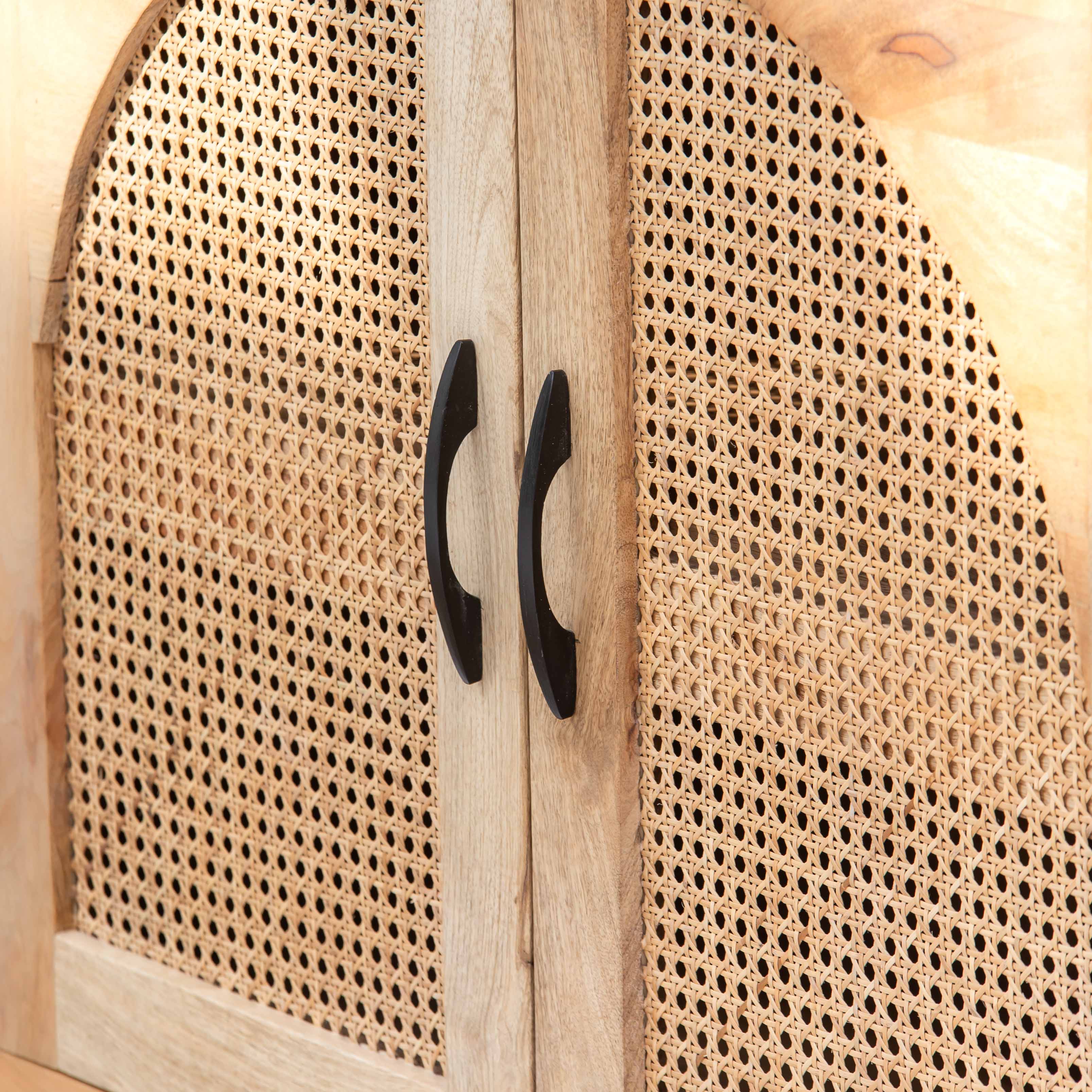 CANOVIA CANE SIDEBOARD FOUR DOOR